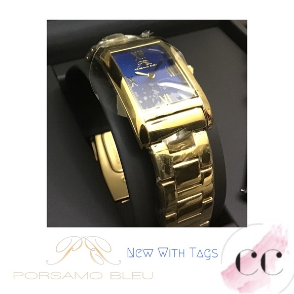 NWT Porsamo Bleu Karla Quartz Blue Dial Ladies Watch - Picture 11 of 13